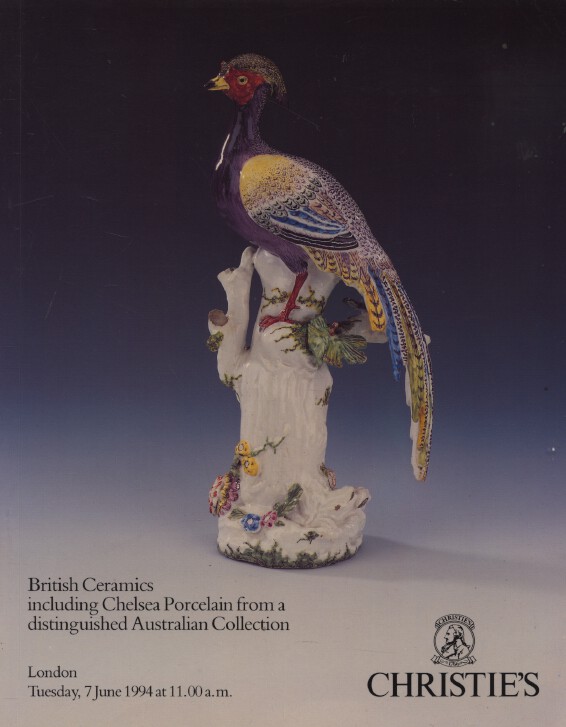 Christies June 1994 British Ceramics including Chelsea Porcelain
