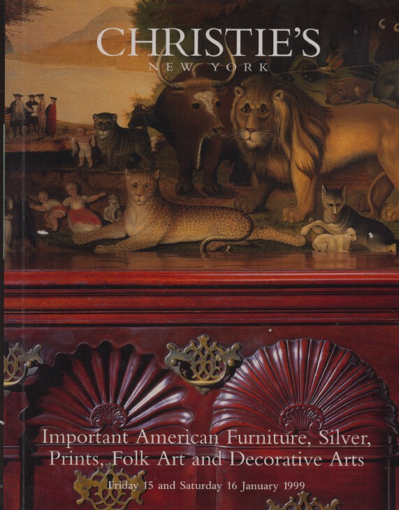 Christies January 1999 Important American Furniture, Silver, Folk Art etc. - Click Image to Close