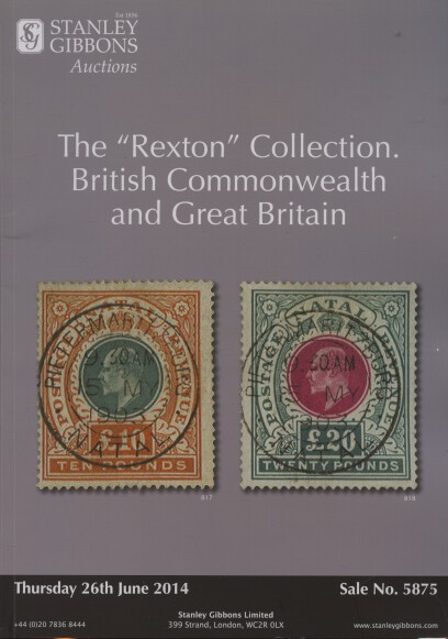 Stanley Gibbons June 2014 Rexton Collection British Commonwealth & Great Britain