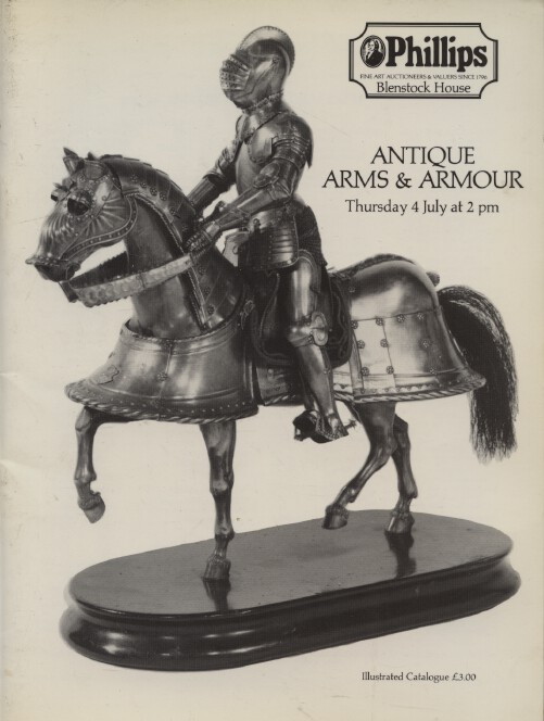 Phillips July 1985 Antique Arms & Armour inc. Japanese Swords, Firearms etc.