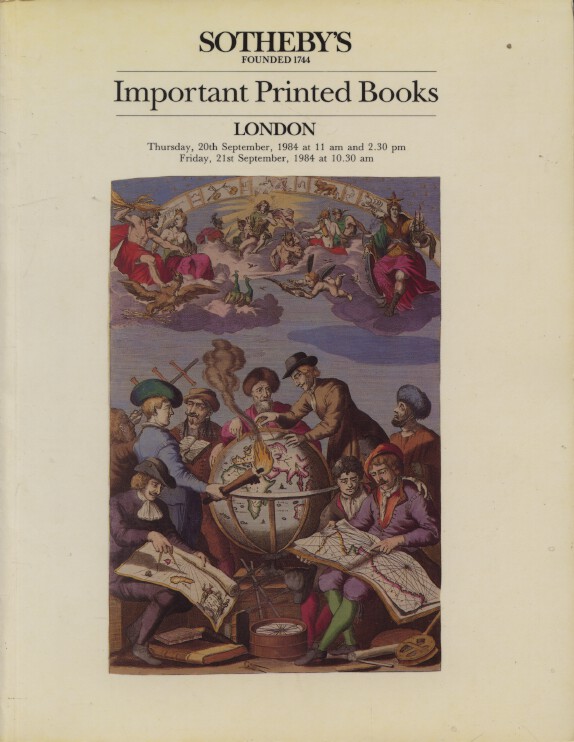 Sothebys September 1984 Important Printed Books