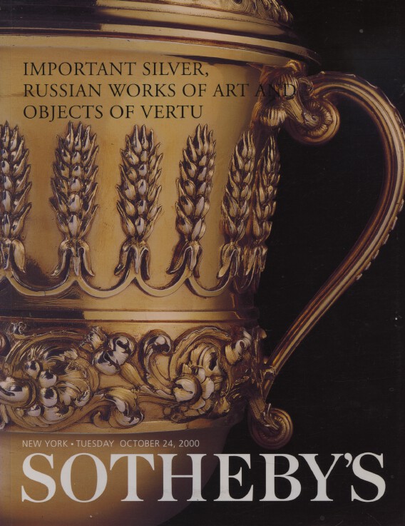 Sothebys October 2000 Important Silver, Russian Works of Art & Objects of Vertu