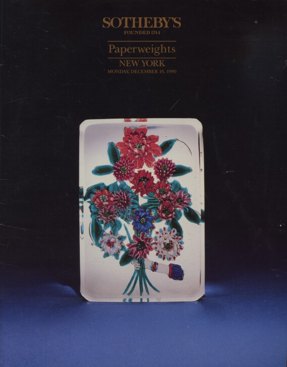 Sothebys December 1990 Paperweights