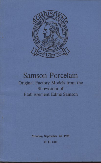 Christies September 1979 Samson Porcelain - Original Factory Models