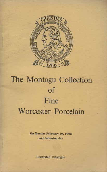 Christies 1968 The Montagu Collection of Fine Worcester Porcelain