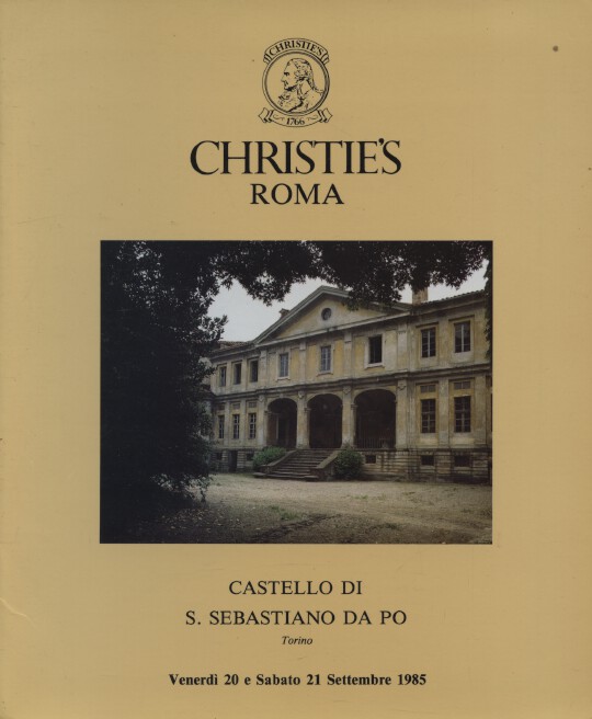 Christies Sept 1985 Sebastiano Castle - Furniture, Paintings, WoA, Porcelain etc