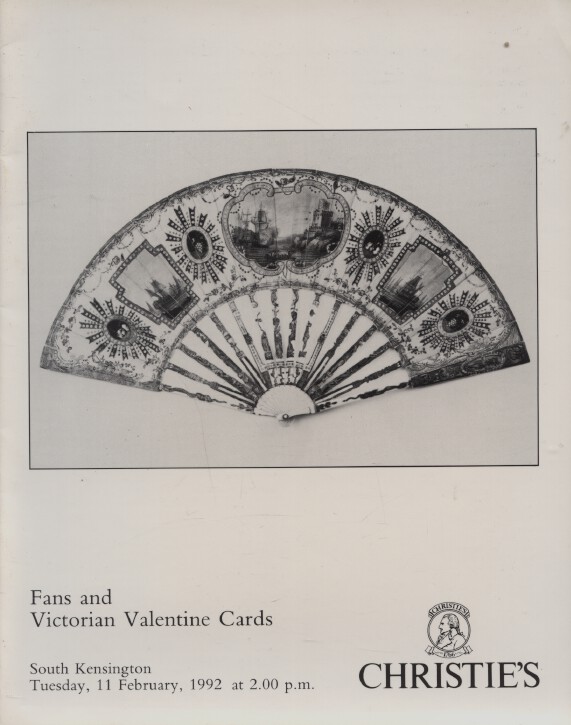 Christies February 1992 Fans and Victorian Valentine Cards - Click Image to Close