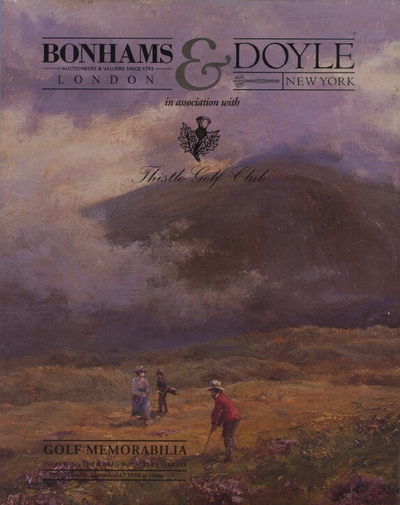 Bonhams & Doyle December 1998 Golf Memorabilia inc. The Joseph B Hackler Library