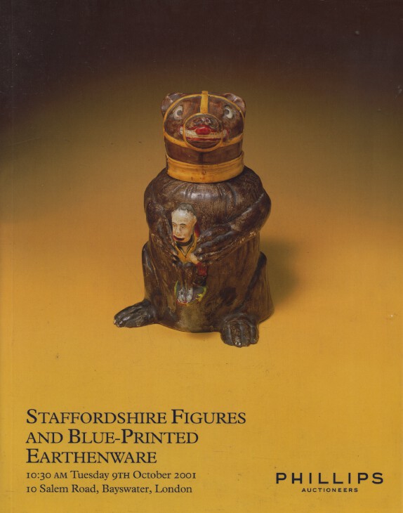 Phillips October 2001 Staffordshire Figures & Blue-Printed Earthenware
