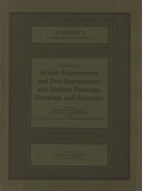 Sothebys May 1983 British Impressionist & Post-Impressionist, Modern Paintings