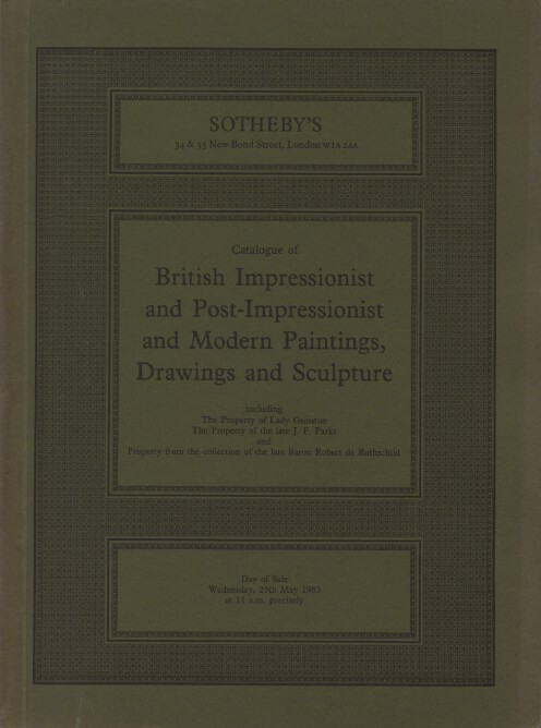 Sothebys May 1983 British Impressionist & Post-Impressionist, Modern Paintings
