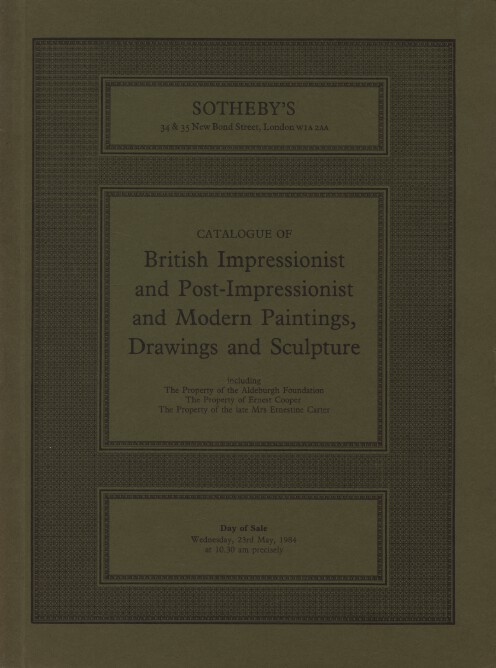Sothebys May 1984 British Impressionist & Post-Impressionist, Modern Paintings