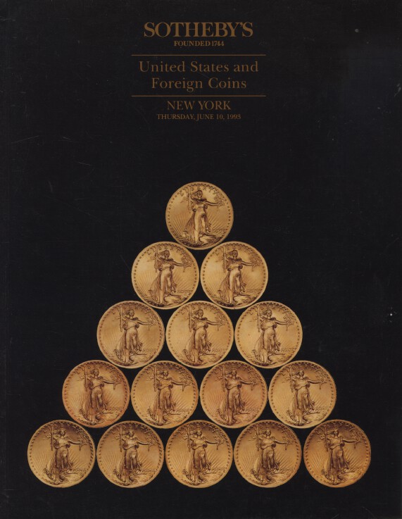 Sothebys June 1993 United States and Foreign Coins