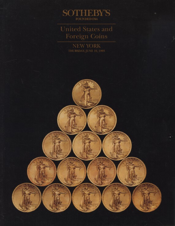 Sothebys June 1993 United States and Foreign Coins