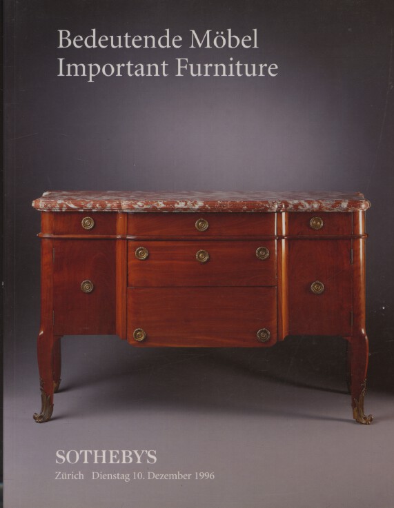 Sothebys December 1996 Important Furniture