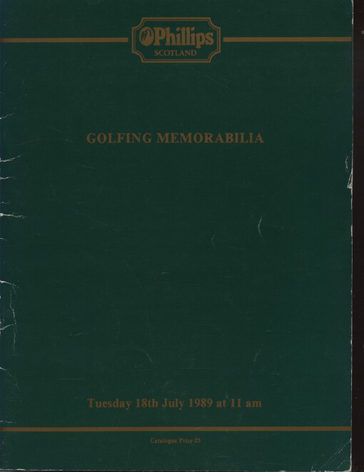 Phillips July 1989 Golfing Memorabilia