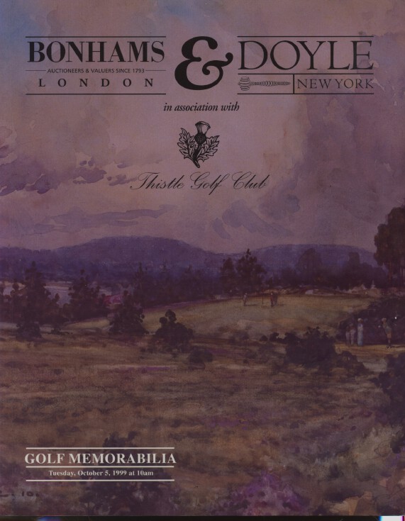 Bonhams & Doyle October 1999 Golf Memorabilia