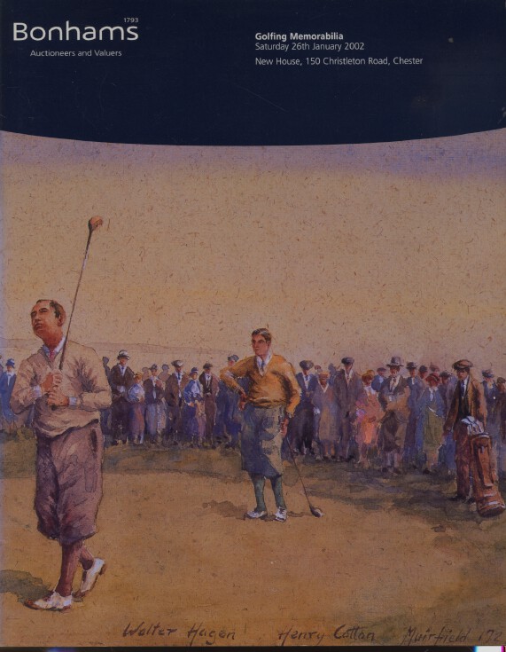 Bonhams January 2002 Golfing Memorabilia - Click Image to Close