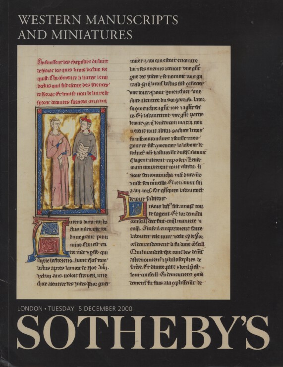 Sothebys December 2000 Western Manuscripts and Miniatures