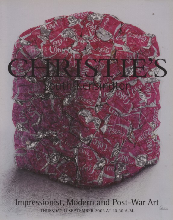 Christies Sept 2003 Impressionist, Modern and Post-War Art inc. Picasso Ceramics