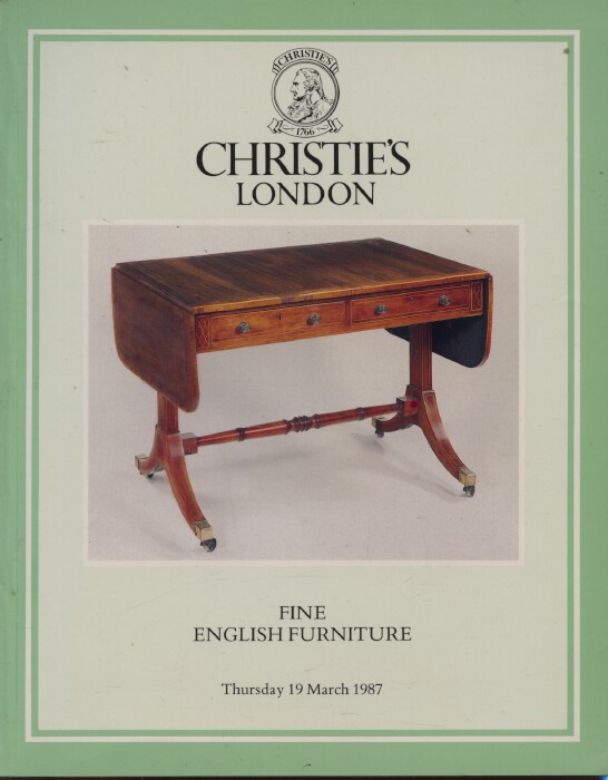 Christies March 1987 Fine English Furniture