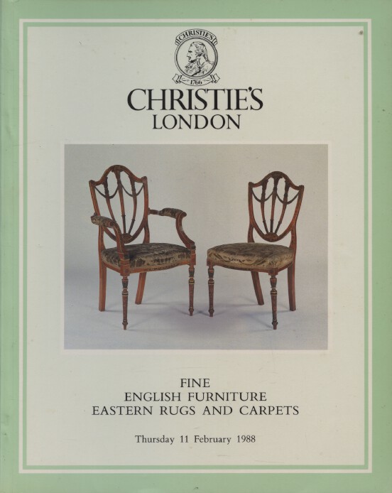 Christies February 1988 Fine English Furniture, Eastern Rugs and Carpets