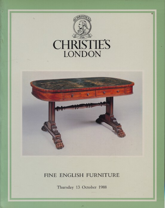 Christies October 1988 Fine English Furniture