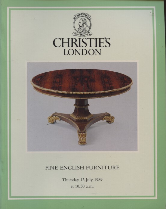 Christies July 1989 Fine English Furniture