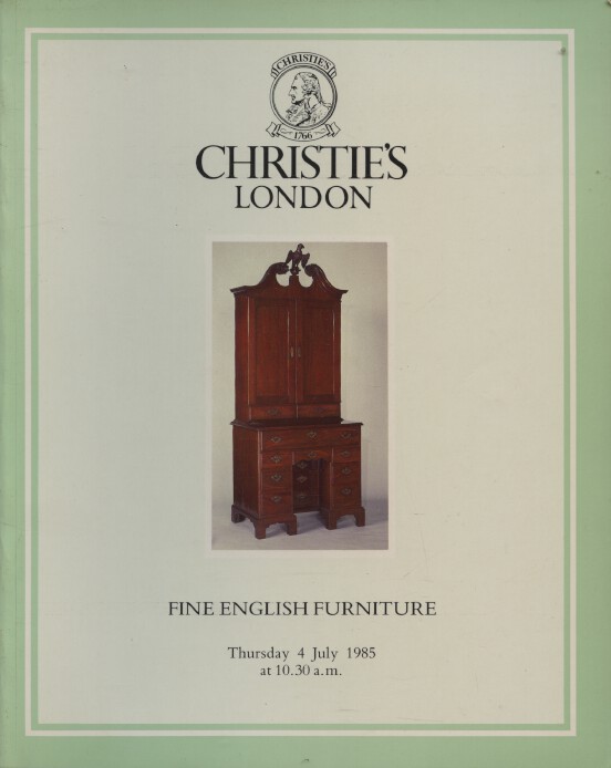 Christies July 1985 Fine English Furniture