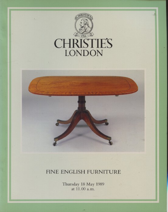 Christies May 1989 Fine English Furniture