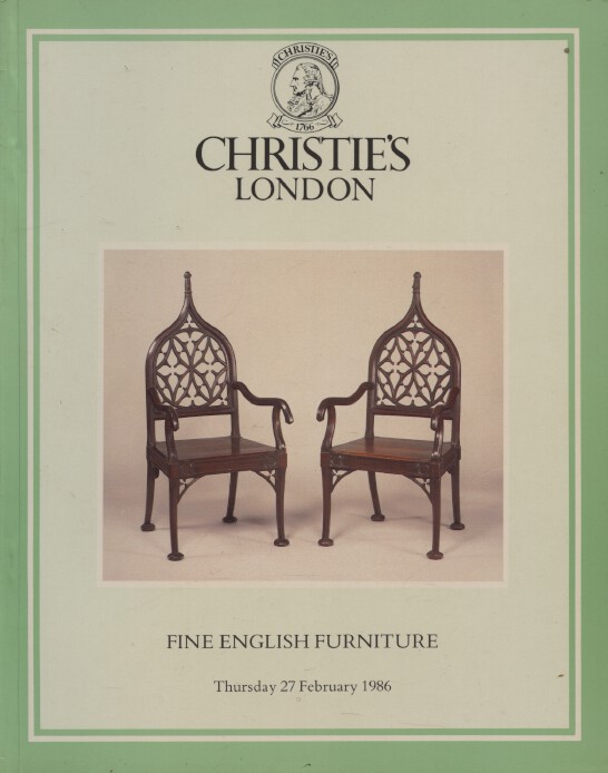 Christies February 1986 Fine English Furniture