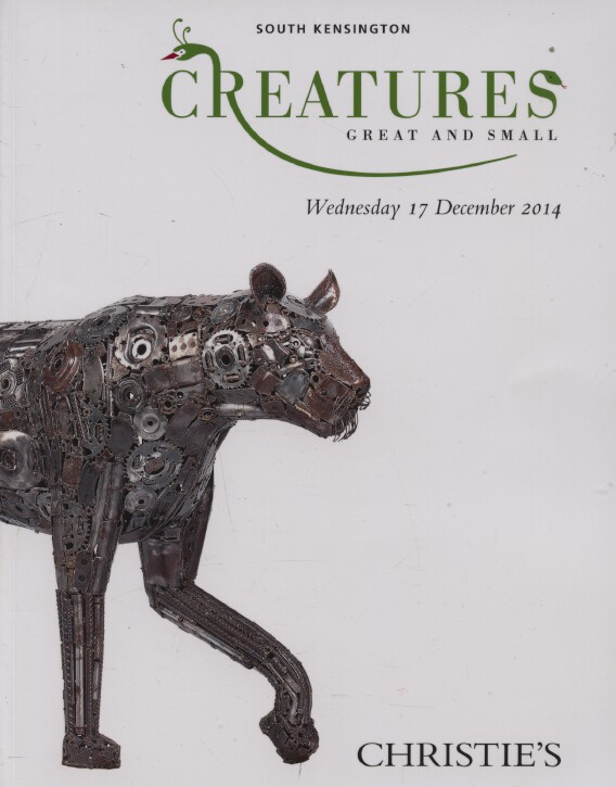 Christies Dec 2014 Creatures Great & Small - Animal Paintings, Works of Art etc.
