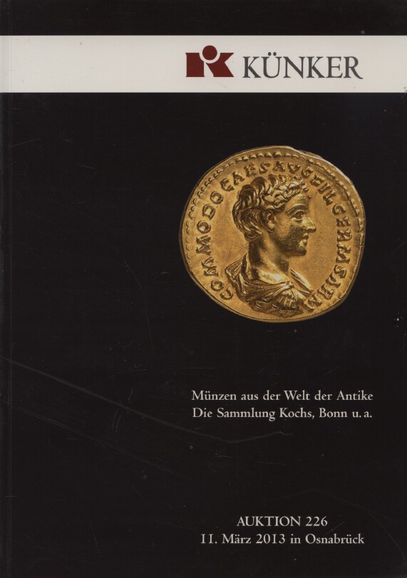 Kunker March 2013 Ancient Coins of the World Collection Kochs, Bonn