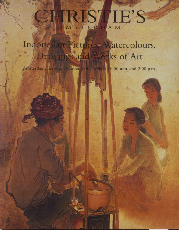 Christies October 1996 Indonesian Pictures Watercolours Drawings & Works of Art