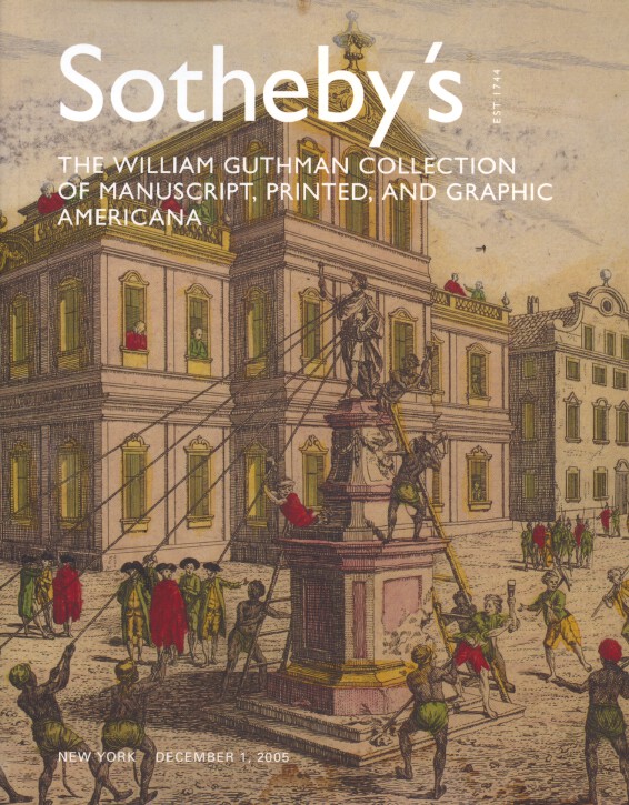 Sothebys Dec 2005 William Guthman Collection Manuscript, Printed & Americana