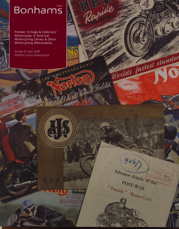 Bonhams April 2005 Pioneer Vintage & Collectors Motorcycles (Digital only)