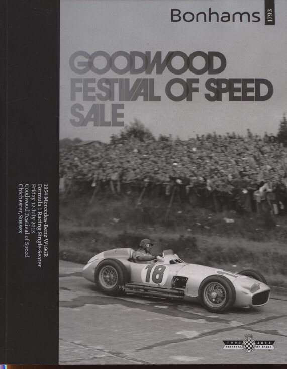Bonhams July 2013 Goodwood Festival of Speed, Mercedes-Benz Formula 1 Racing