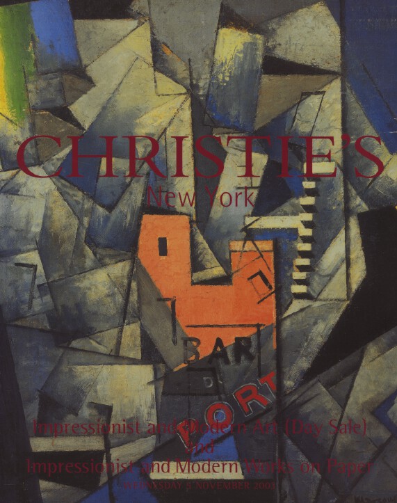Christies Nov 2003 Impressionist and Modern Art, Works on Paper