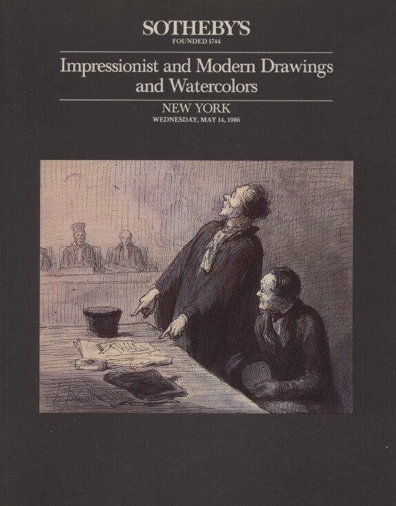 Sothebys May 1986 Impressionist & Modern Drawings and Watercolours