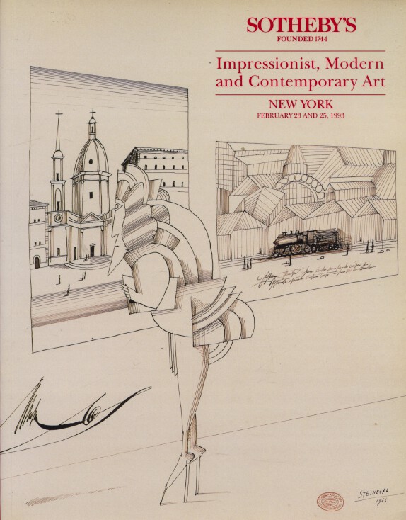 Sothebys February 1993 Impressionist, Modern and Contemporary Art Sothebys February 1993 Impressionist, Modern and Contemporary Art