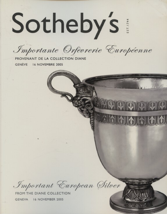 Sothebys October 2005 Important European Silver from the Diane Collection - Click Image to Close