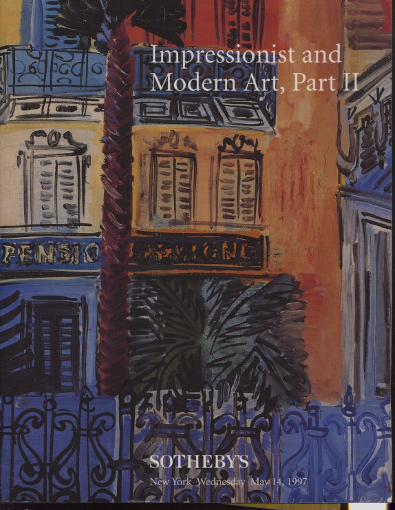 Sothebys May 1997 Impressionist & Modern Art, Part II