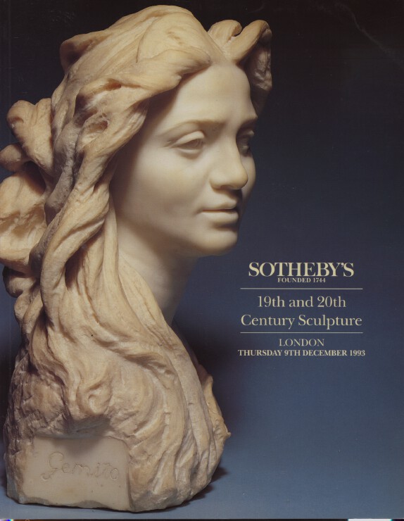 Sothebys December 1993 19th & 20th Century Sculpture (Digital Only)