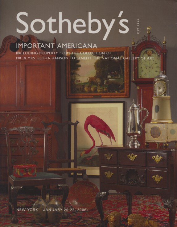 Sothebys January 2006 Important Americana inc. Hanson Collection