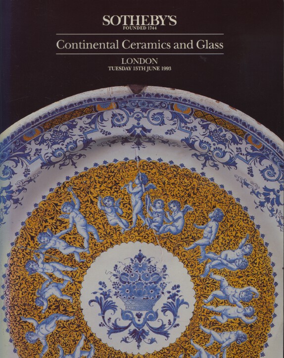 Sothebys June 1993 Continental Ceramics and Glass
