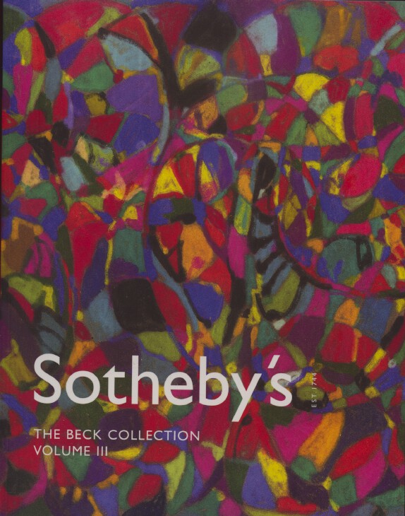 Sothebys October 2002 The Beck Collection Volume III