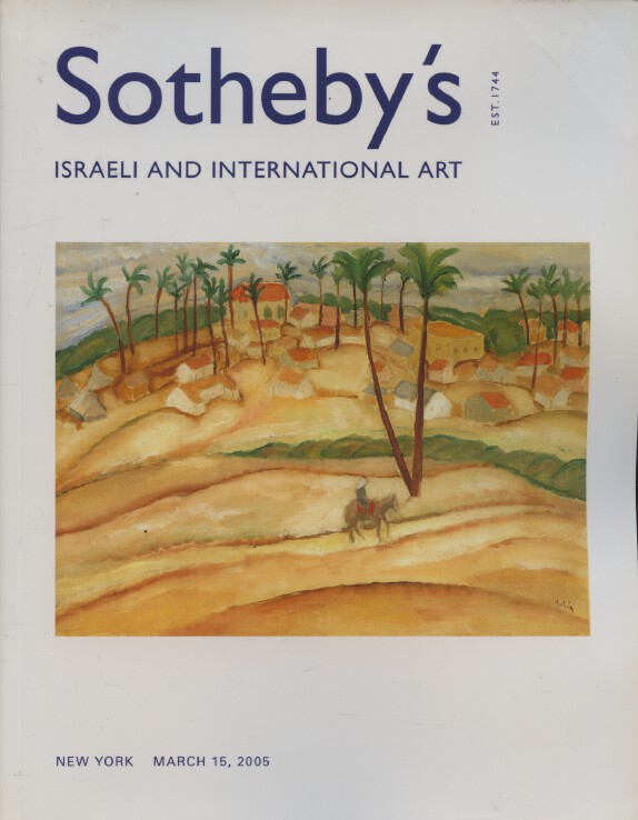 Sothebys March 2005 Israeli and International Art