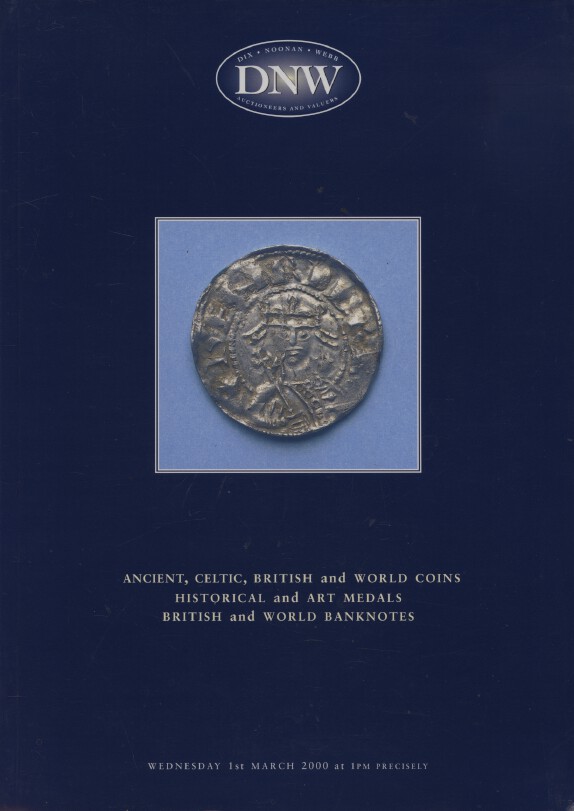 DNW March 2000 Ancient, Celtic, British, World Coins, Medals, Banknotes