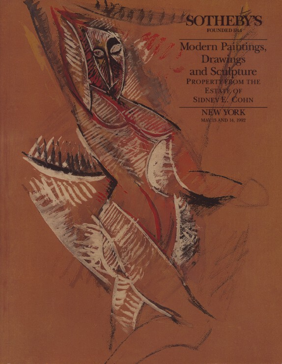 Sothebys May 1992 Modern Paintings, Drawings, Sculpture from Estate of Cohn