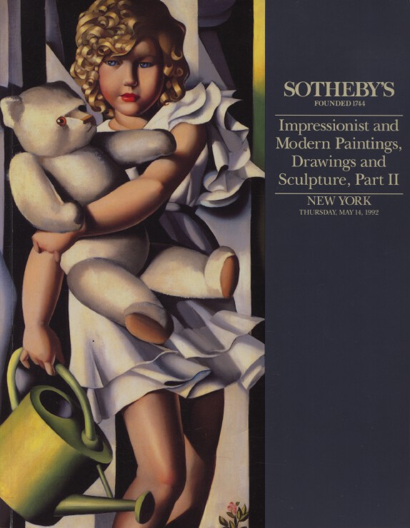 Sothebys May 1992 Impressionist & Modern Paintings, Drawings, Sculpture, Part II